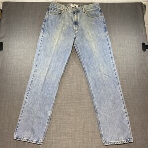 VTG Levi's 505 Jeans Mens 36x34 Light Wash Regular Fit Denim 2000s